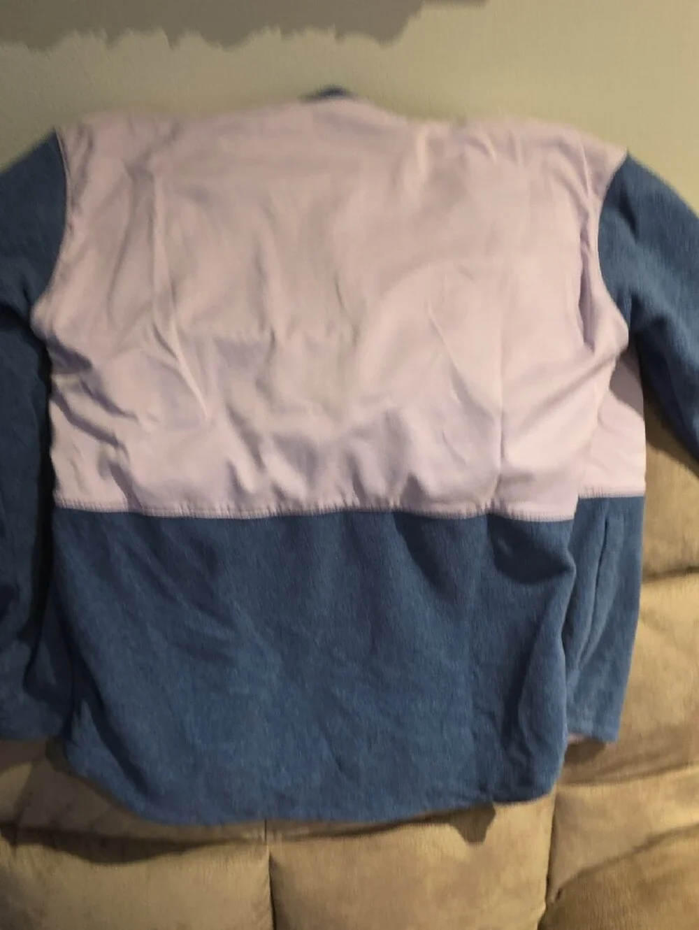 Columbia Hooded Two-Tone Jacket in Blue and Light Pink